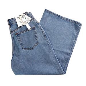 Miss Selfridge Womens Wide Leg Ankle Crop Light‎ Denim Jean Pants, Miss  558